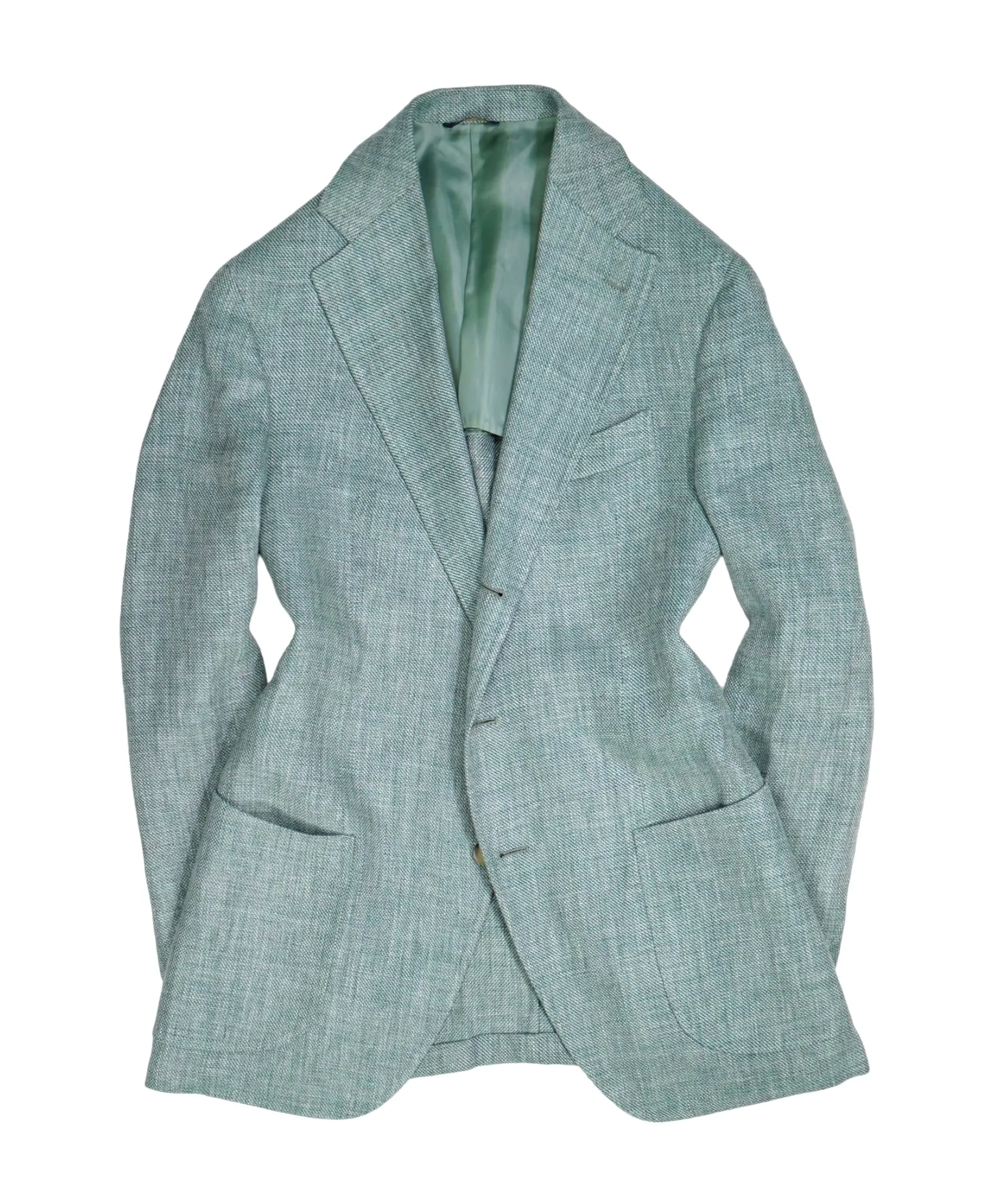 Gabo Napoli - Green Linen/Wool Sports Jacket 50