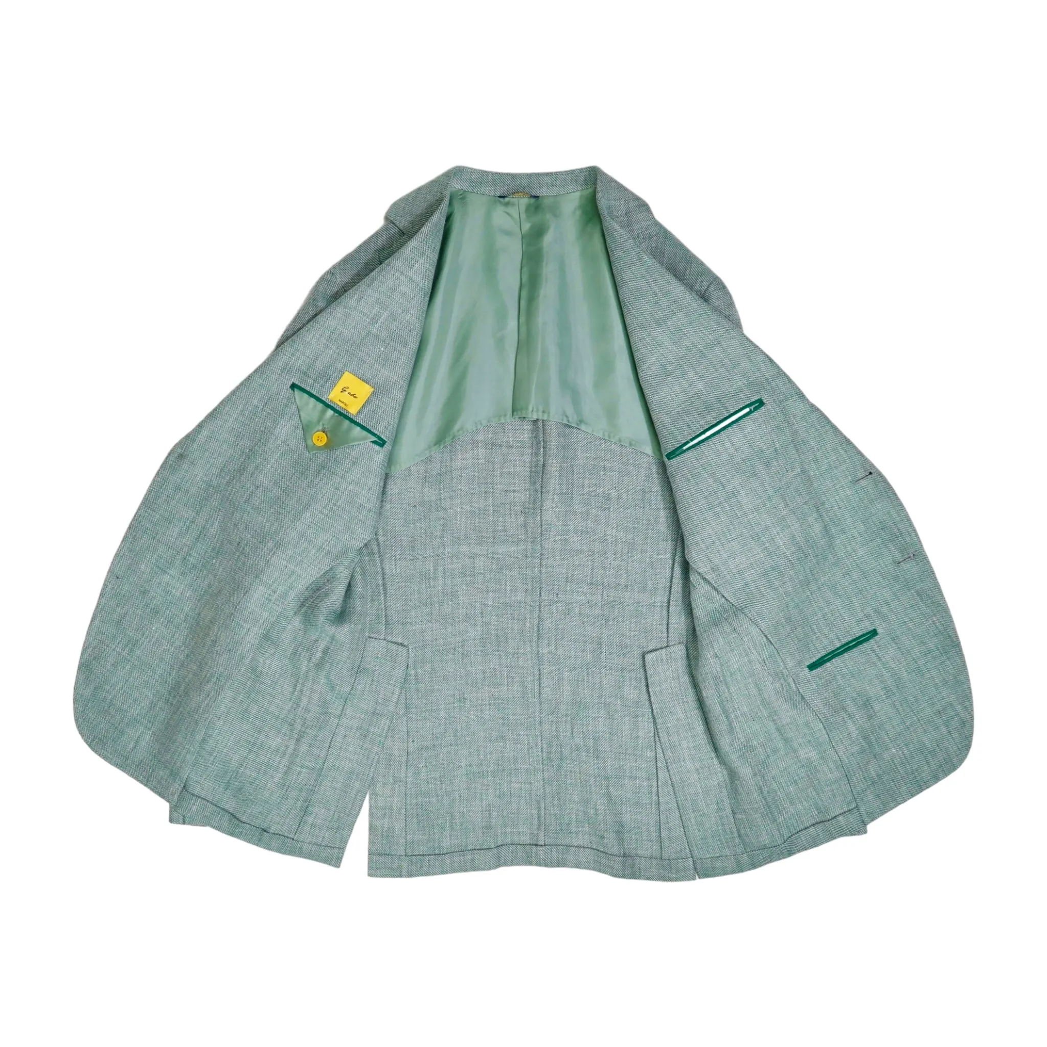 Gabo Napoli - Green Linen/Wool Sports Jacket 50