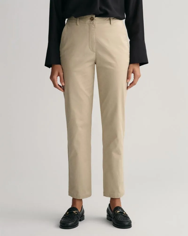 Gant Apparel Womens SLIM CHINOS 277/DRY SAND