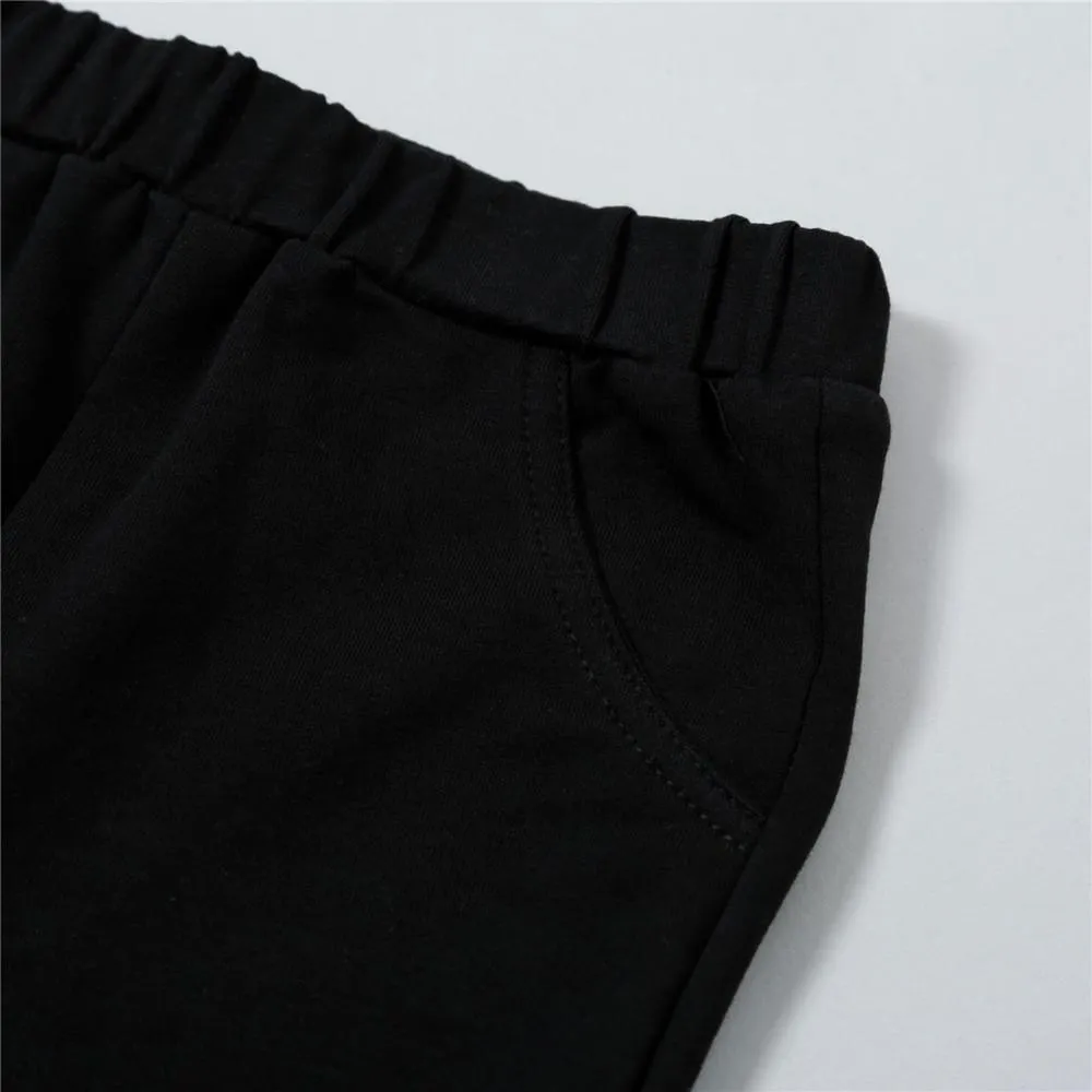 Girls Solid Ruffle Flare Pants Wholesale Girls Clothing