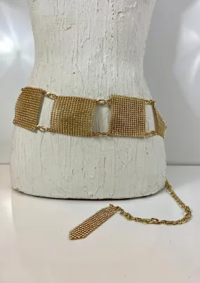 Gold squares belt