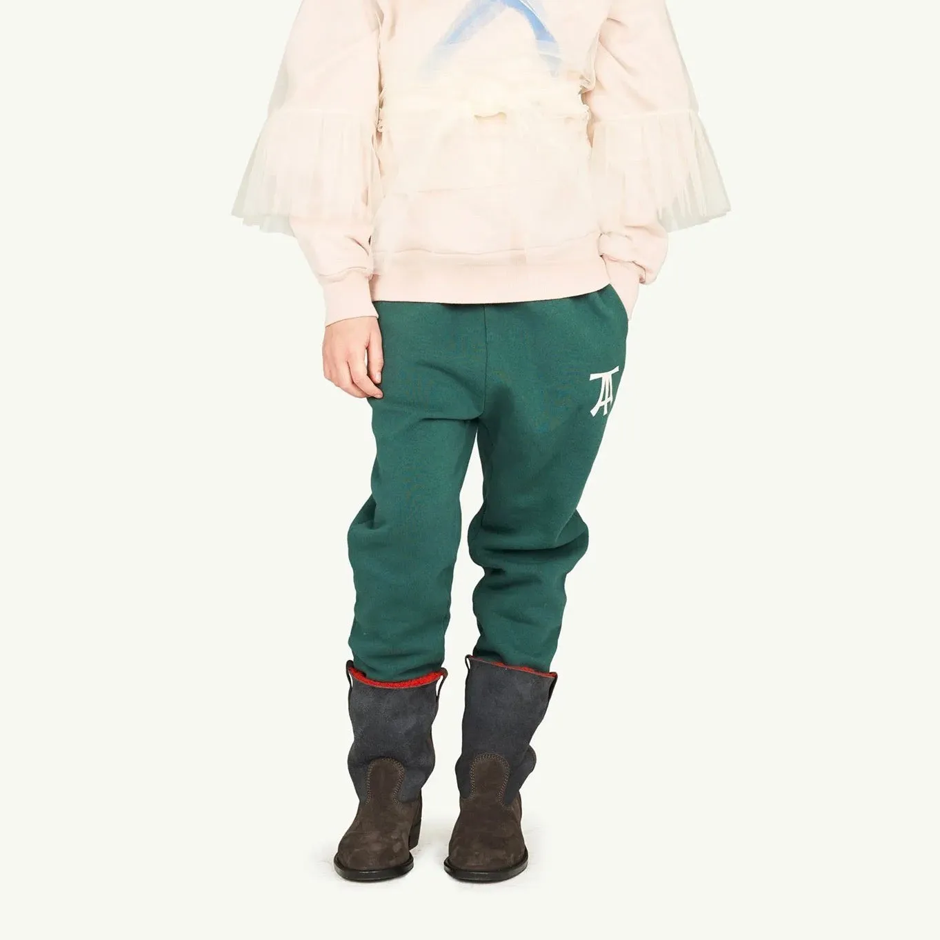 Green Dromedary Kids Sweatpants