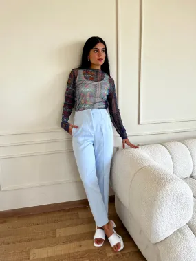HIGH WAIST PANTS BABYBLUE