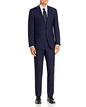 Hugo Boss Mens Slim Fit Textured Dress Pants Size 36 x 34 Navy Blue PANT ONLY