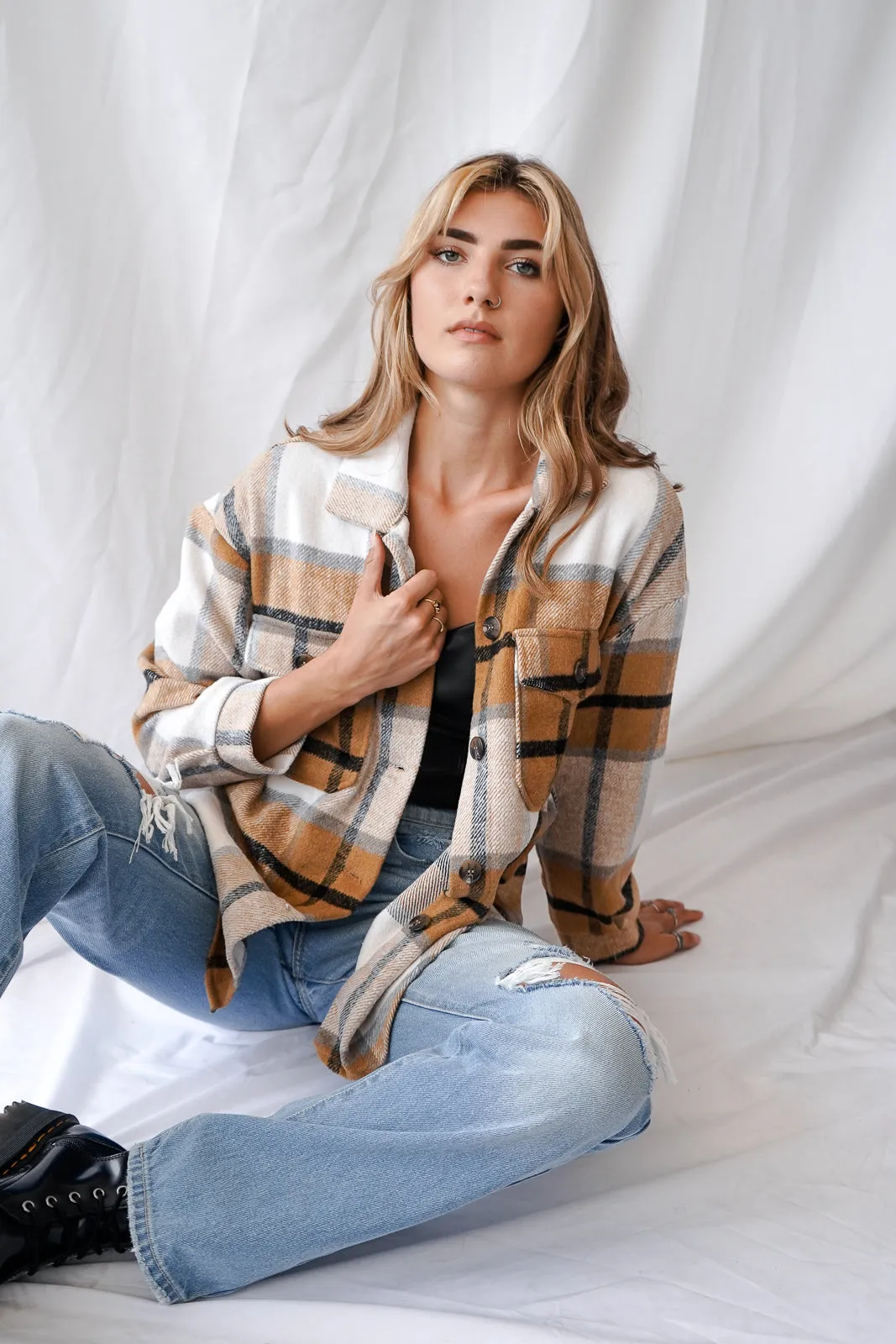 Jasmine Plaid Jacket