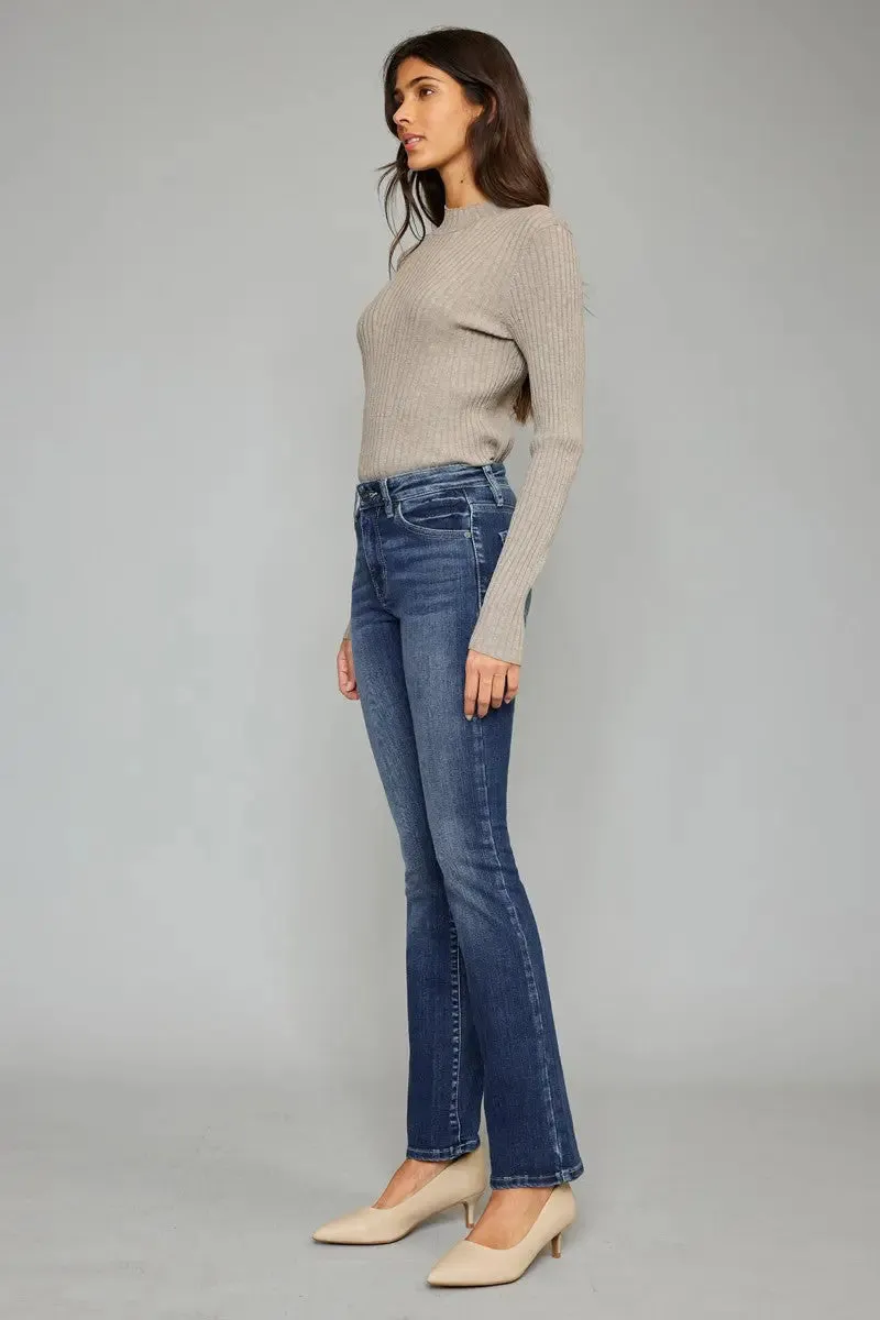 KanCan Medium Wash High Rise Skinny Bootcut Jeans