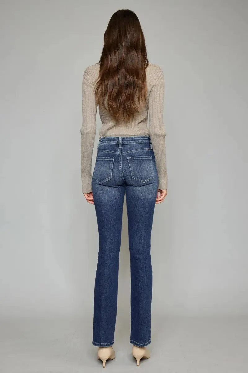 KanCan Medium Wash High Rise Skinny Bootcut Jeans