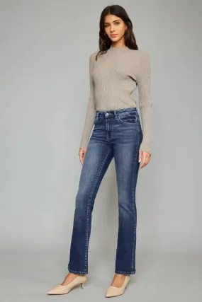 KanCan Medium Wash High Rise Skinny Bootcut Jeans