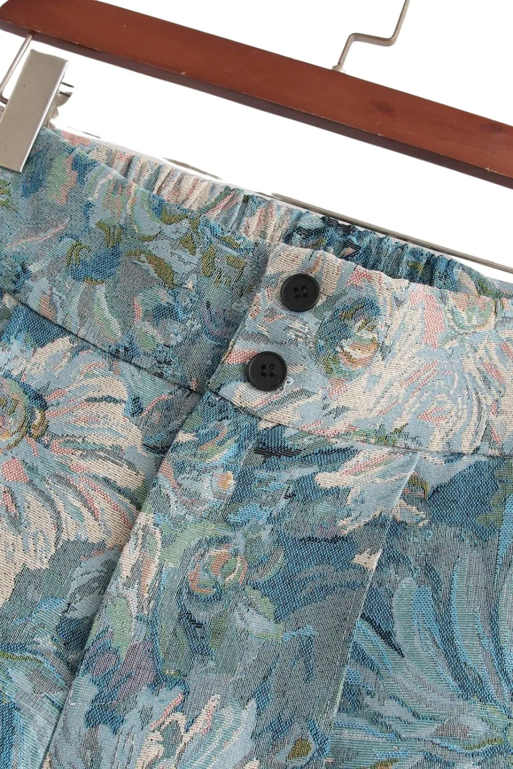 'Karina' Brocade High Waist Shorts
