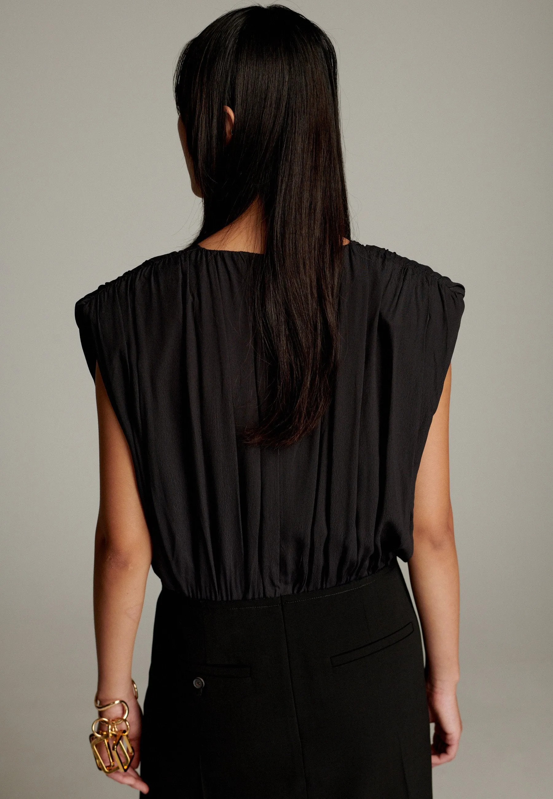 Lane Wrapped Pant Deconstructed Dress Black