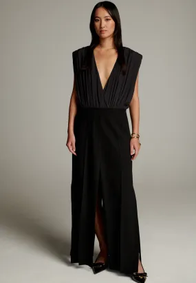Lane Wrapped Pant Deconstructed Dress Black