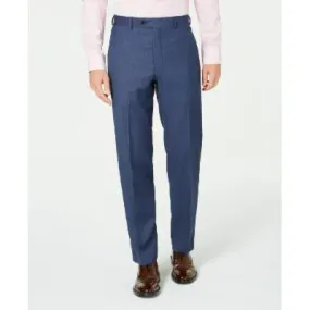 LAUREN RALPH LAUREN Mens Classic-Fit Blue Birdseye Dress Pants 42 x 30 Wool
