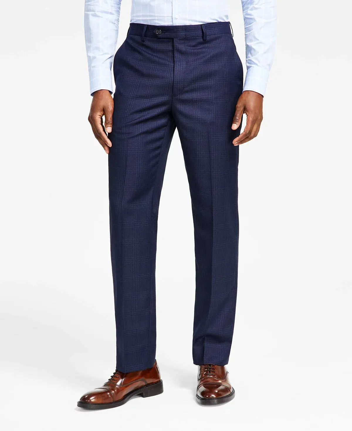 Lauren Ralph Lauren Mens Classic fit Dress Pants 32 / 32 Blue Plaid Stretch