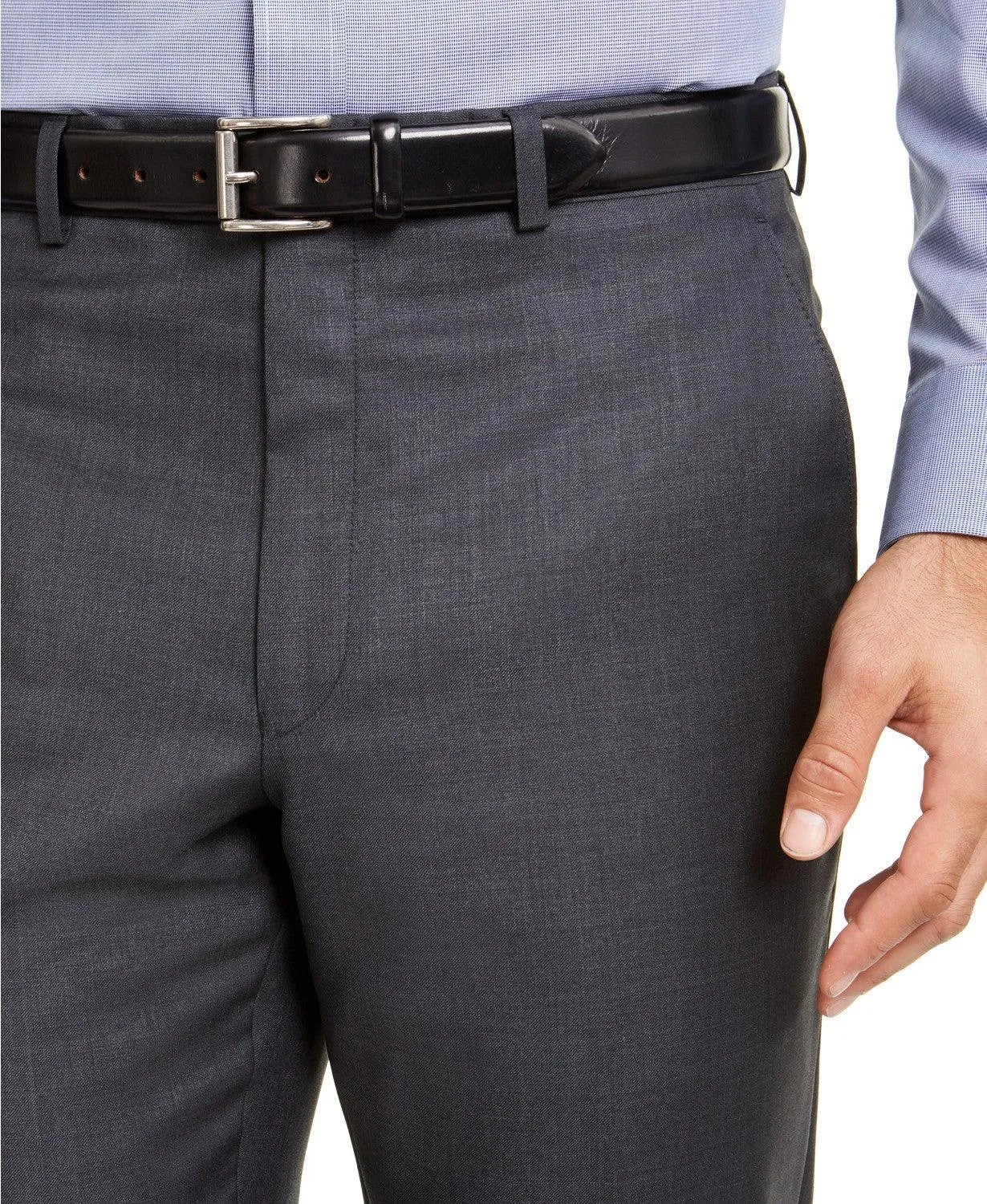 Lauren Ralph Lauren Mens Classic fit Dress Pants 44 / 32 Charcoal Grey Solid
