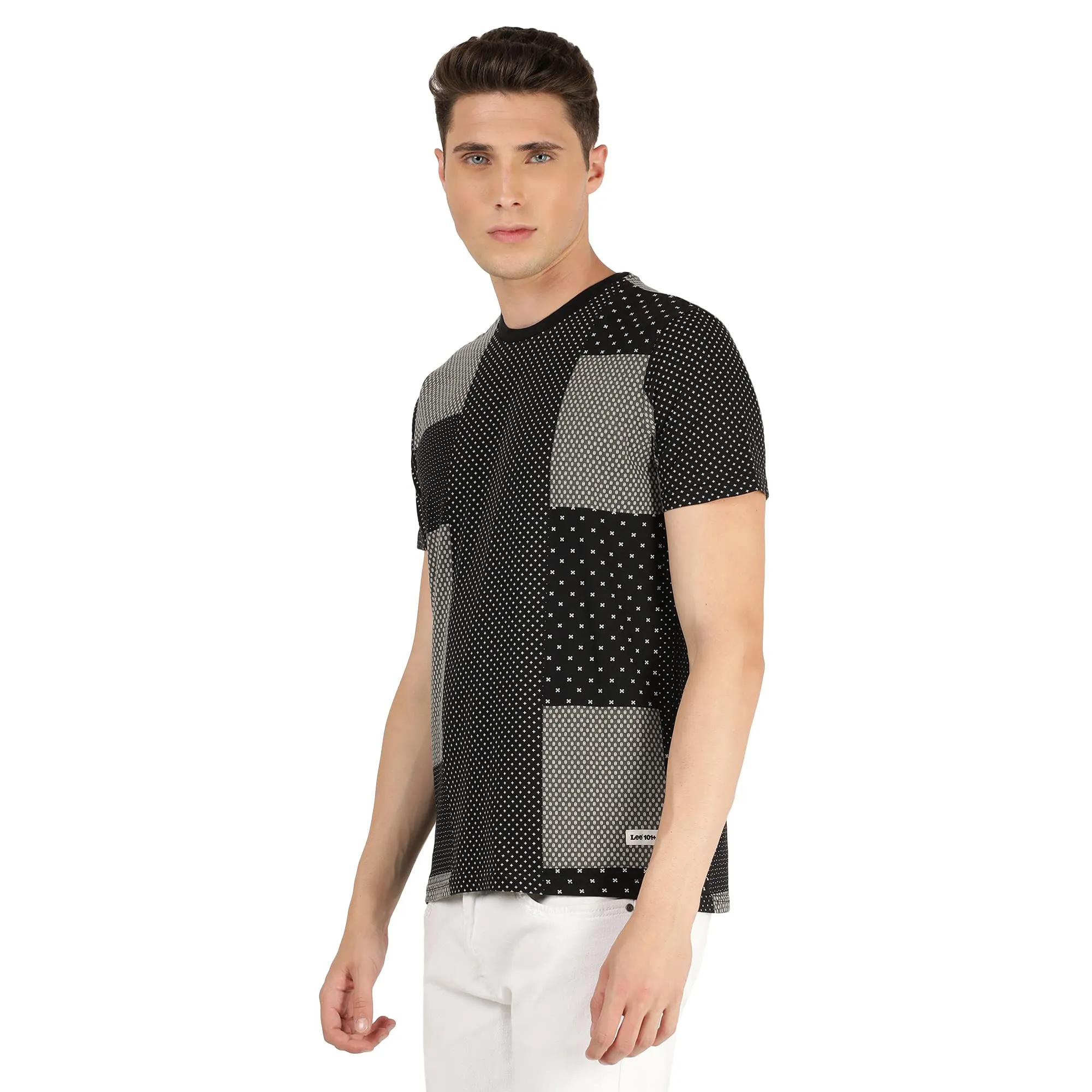Lee Men's Slim Fit T-Shirt (LMTS002069_Black S)