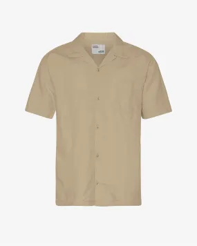 Linen Short Sleeved Shirt - Desert Khaki