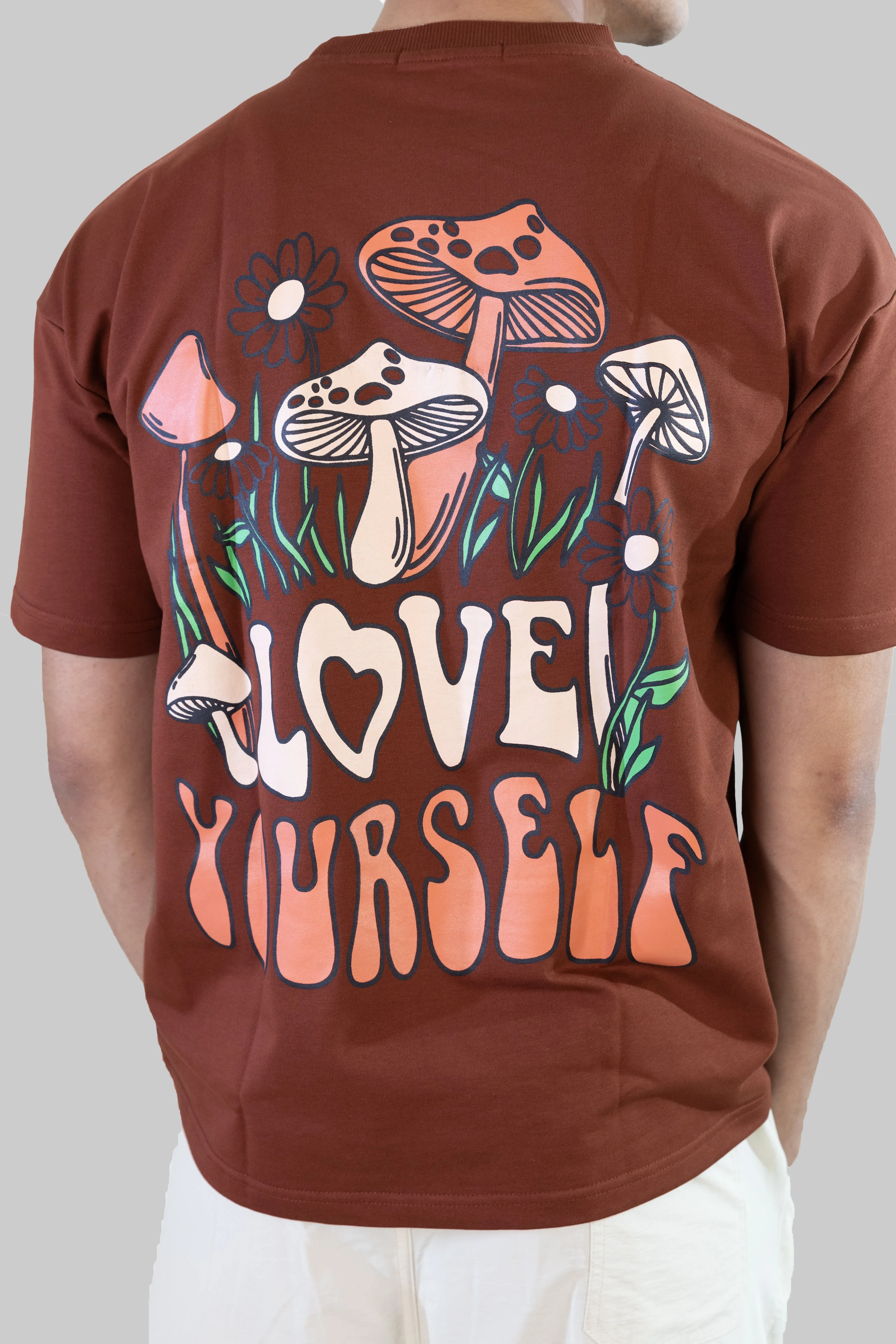 Love Yourself T-shirt: Brick Red