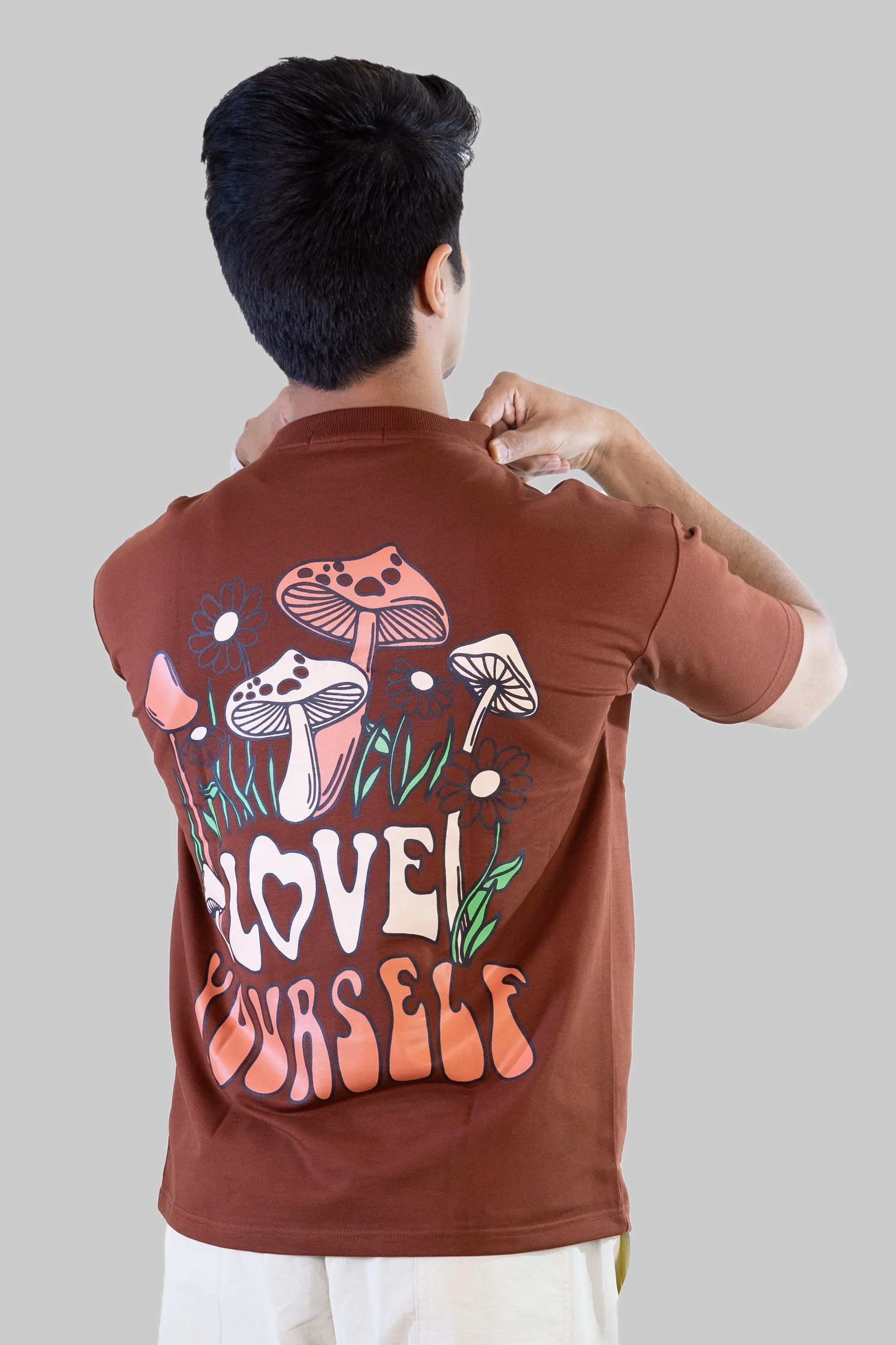 Love Yourself T-shirt: Brick Red