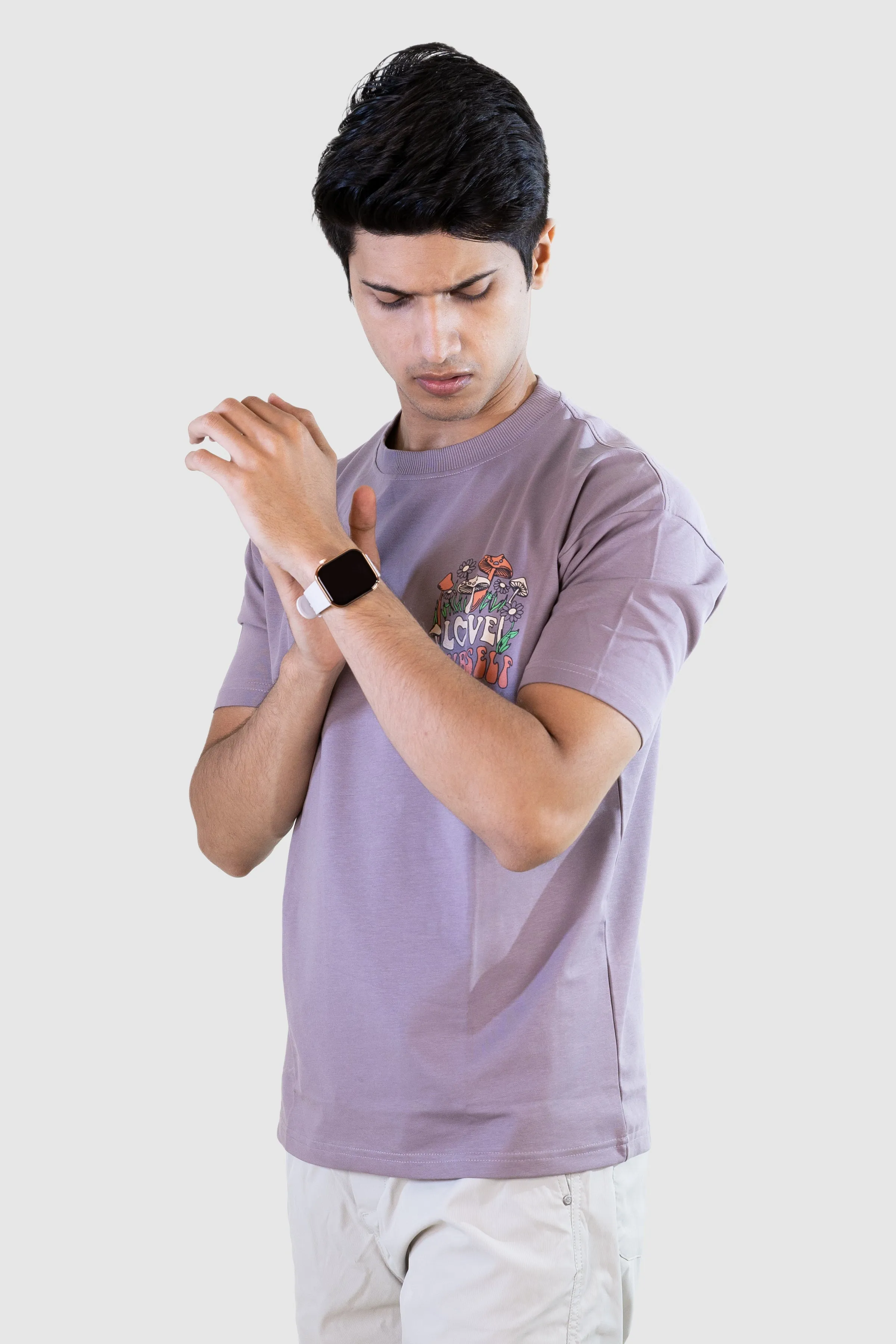 Love Yourself T-shirt: Lilac
