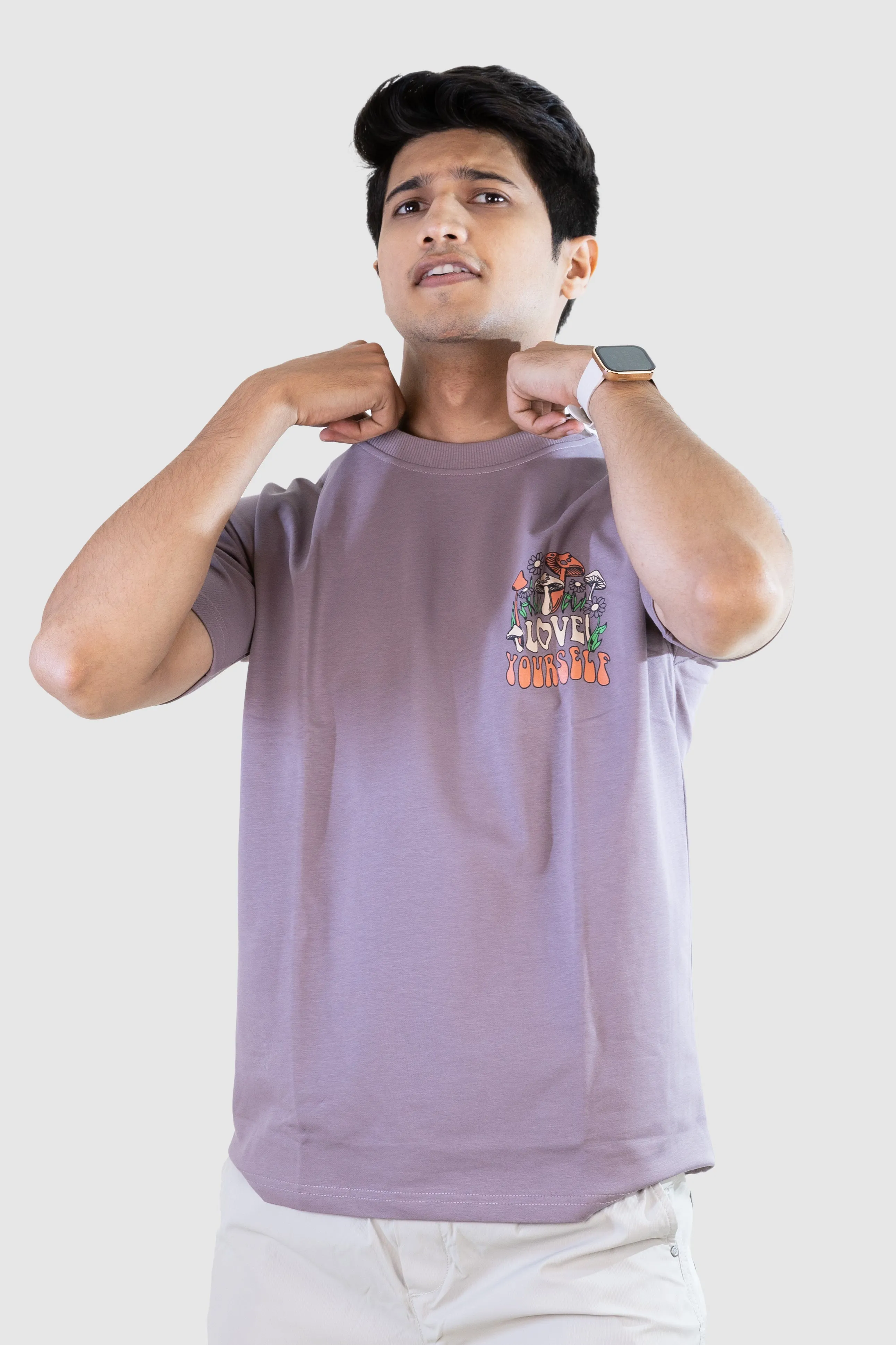 Love Yourself T-shirt: Lilac