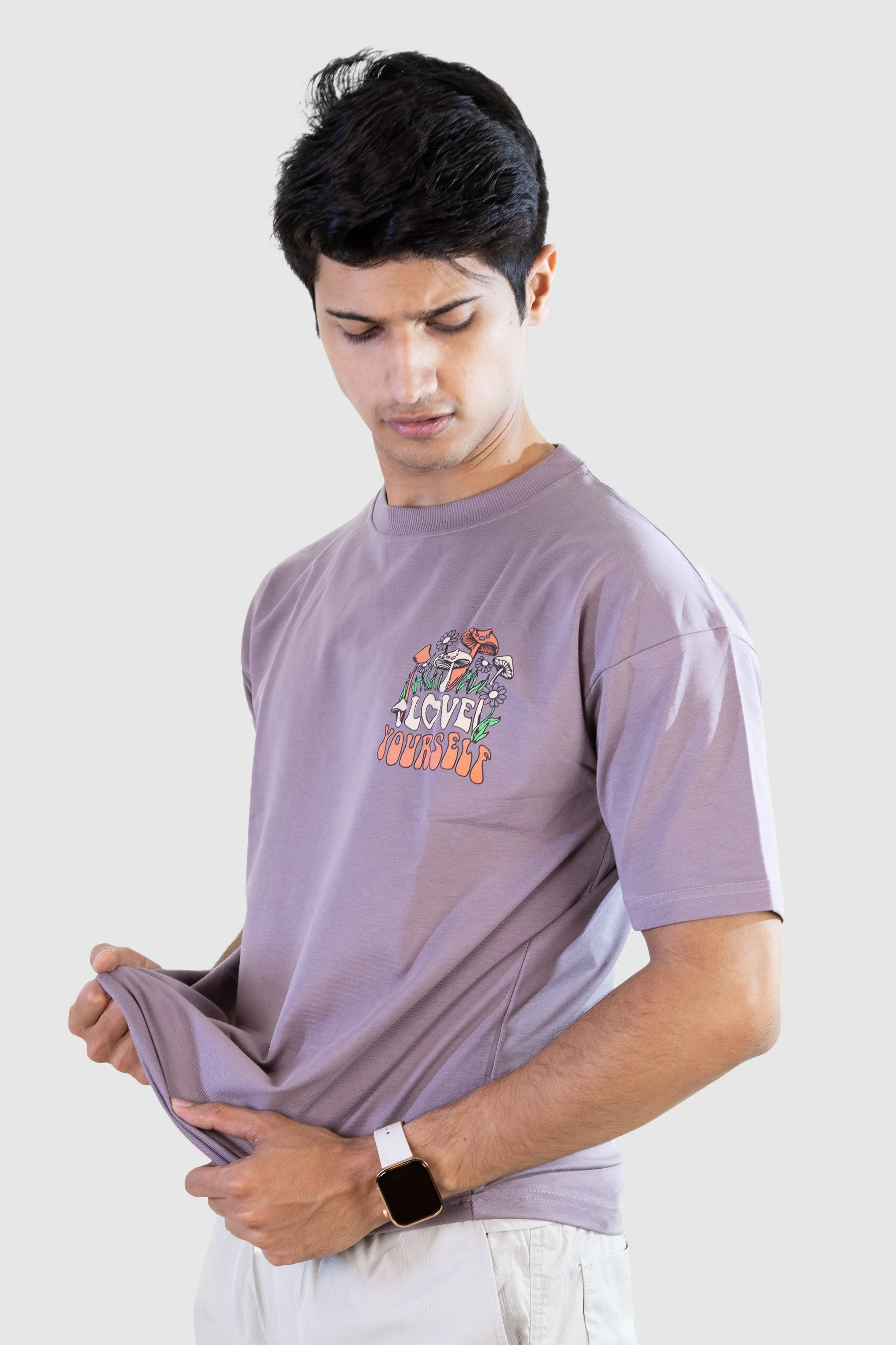 Love Yourself T-shirt: Lilac
