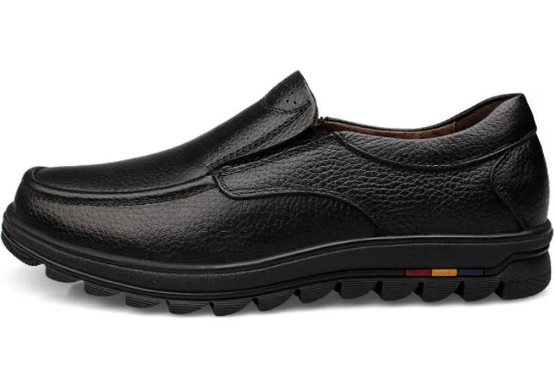 Men's Genuine Leather Loafers | Plus Size