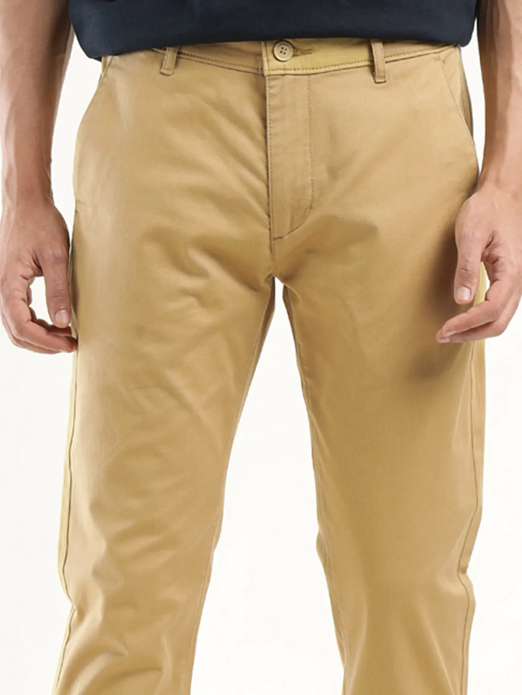 Men's Khaki Slim Fit Chinos
