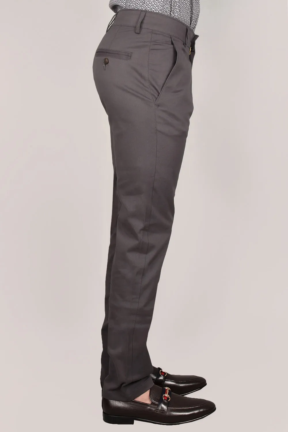 Men's "JASHUS" Plain Chino Casual Pant