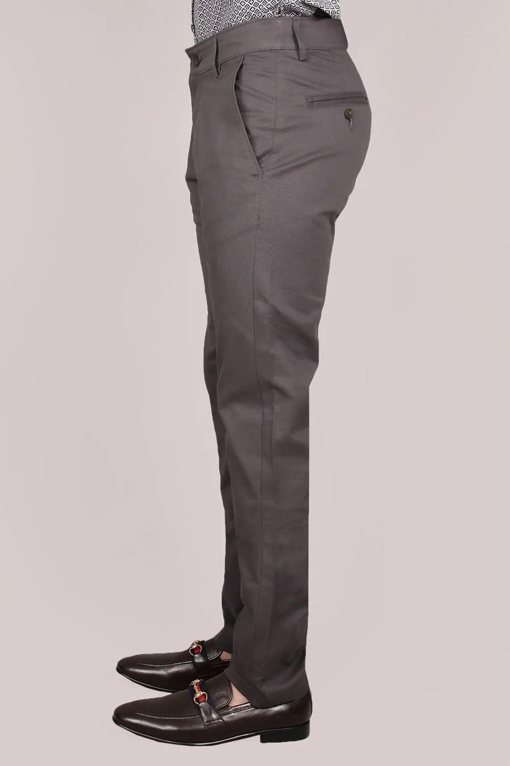 Men's "JASHUS" Plain Chino Casual Pant