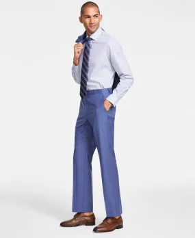 Michael Kors Mens Classic fit Dress Pants 40 / 34 Blue Striped Stretch