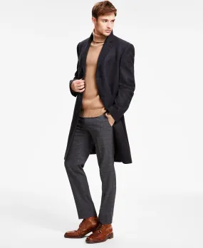 Michael Kors Men's Classic Fit Luxury Wool Cashmere Overcoat Coat 40R Charcoal