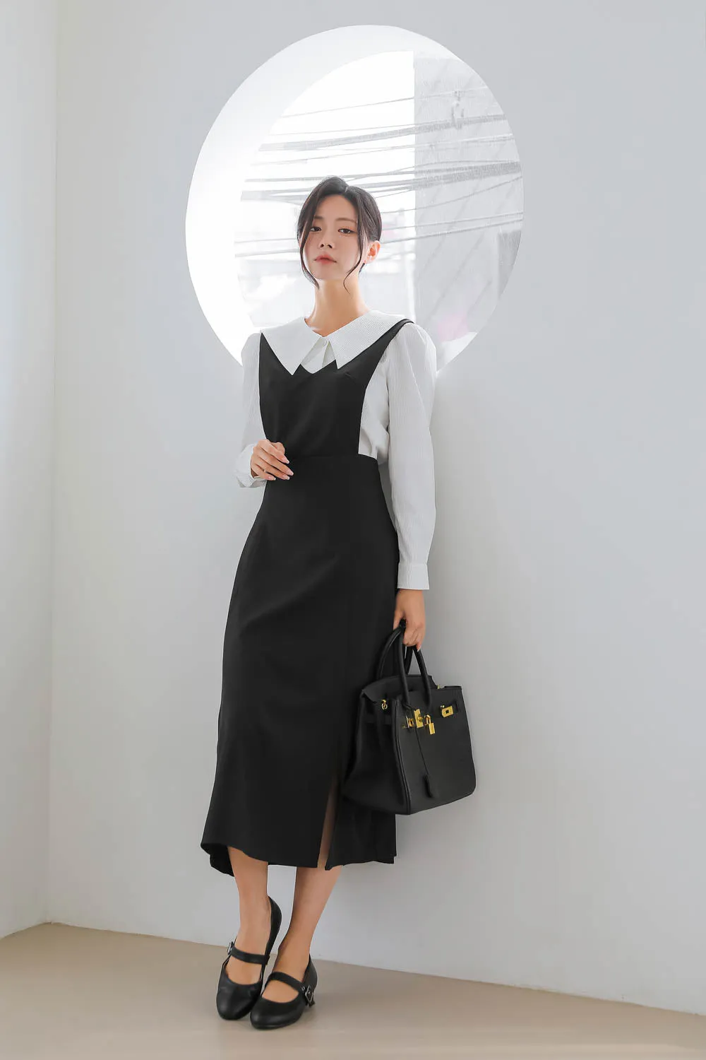 Midi Overall Dress