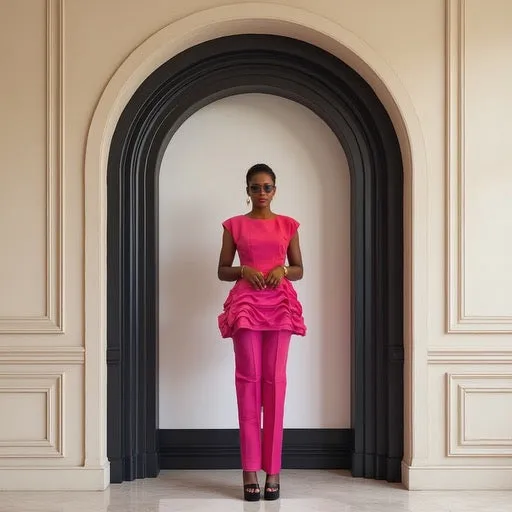 Ms Ruffle Rose Ensemble
