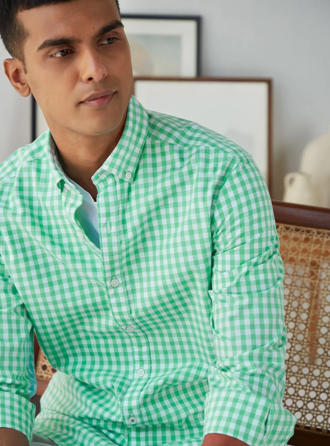 Neo Mint Check Shirt