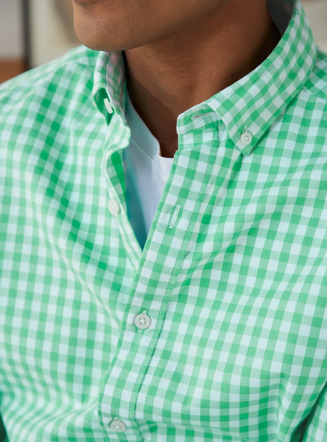 Neo Mint Check Shirt