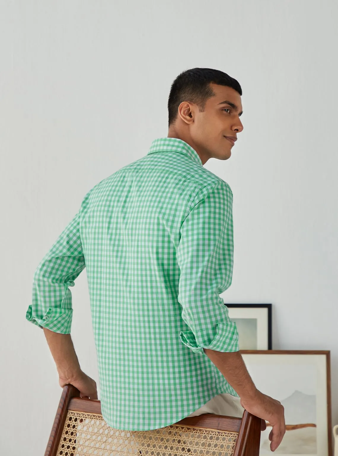 Neo Mint Check Shirt