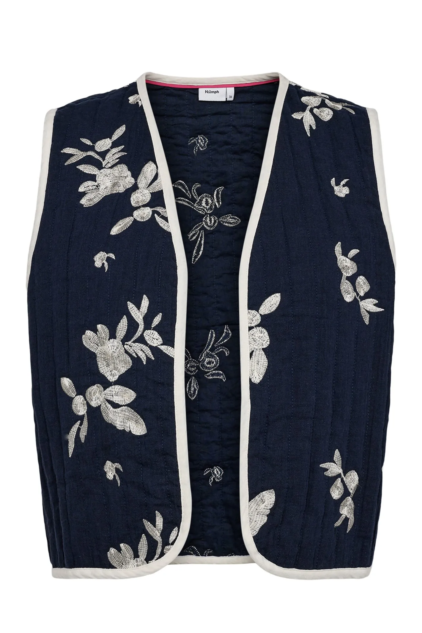 Numph Waistcoat Gilet Padded Nustellas Dark Sapphire 705447 3038