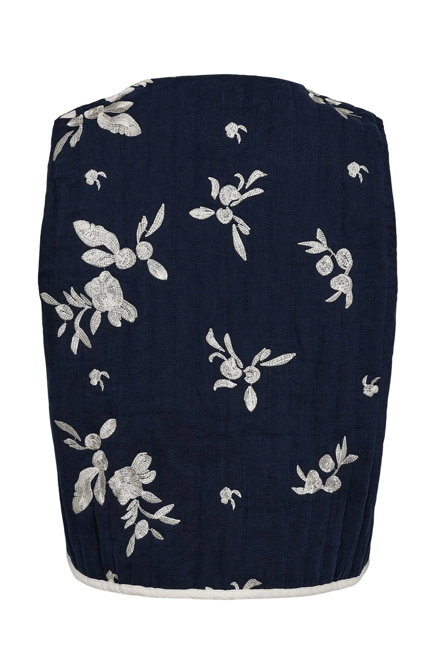 Numph Waistcoat Gilet Padded Nustellas Dark Sapphire 705447 3038