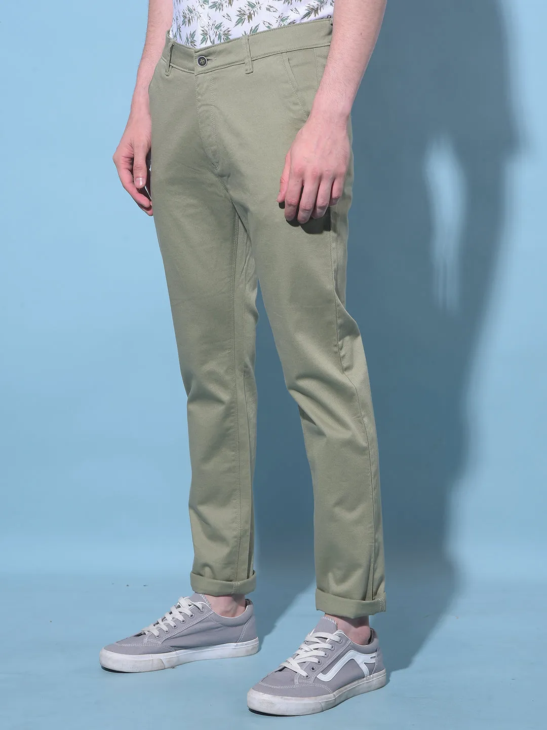 Olive Chinos Trousers