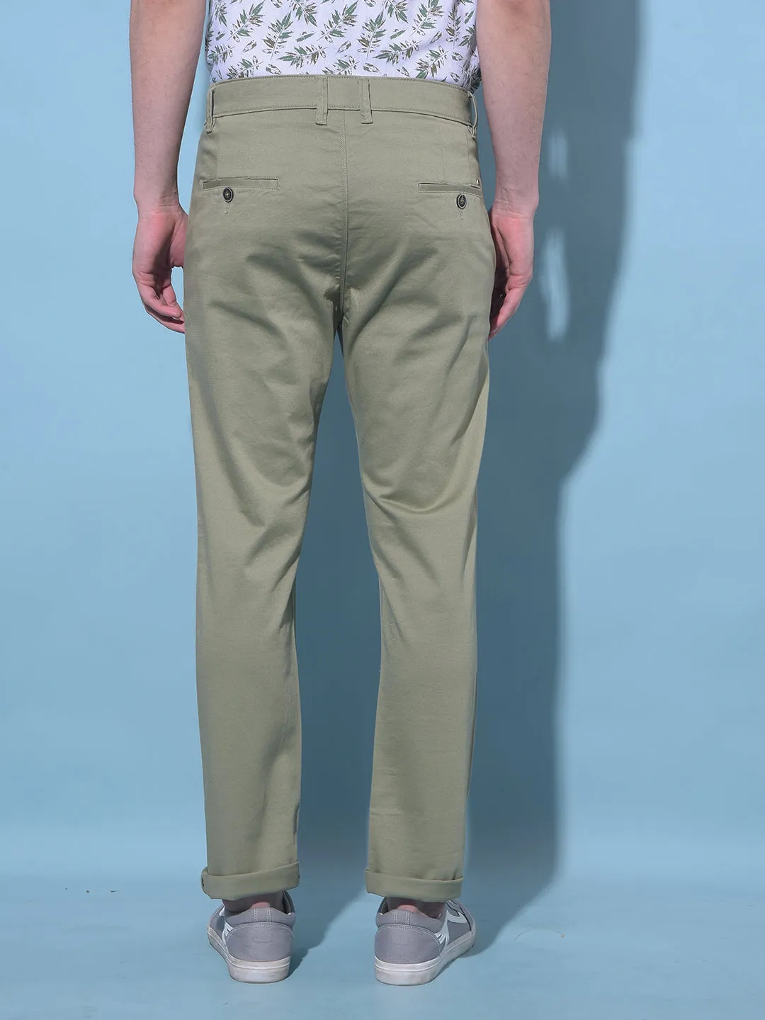 Olive Chinos Trousers