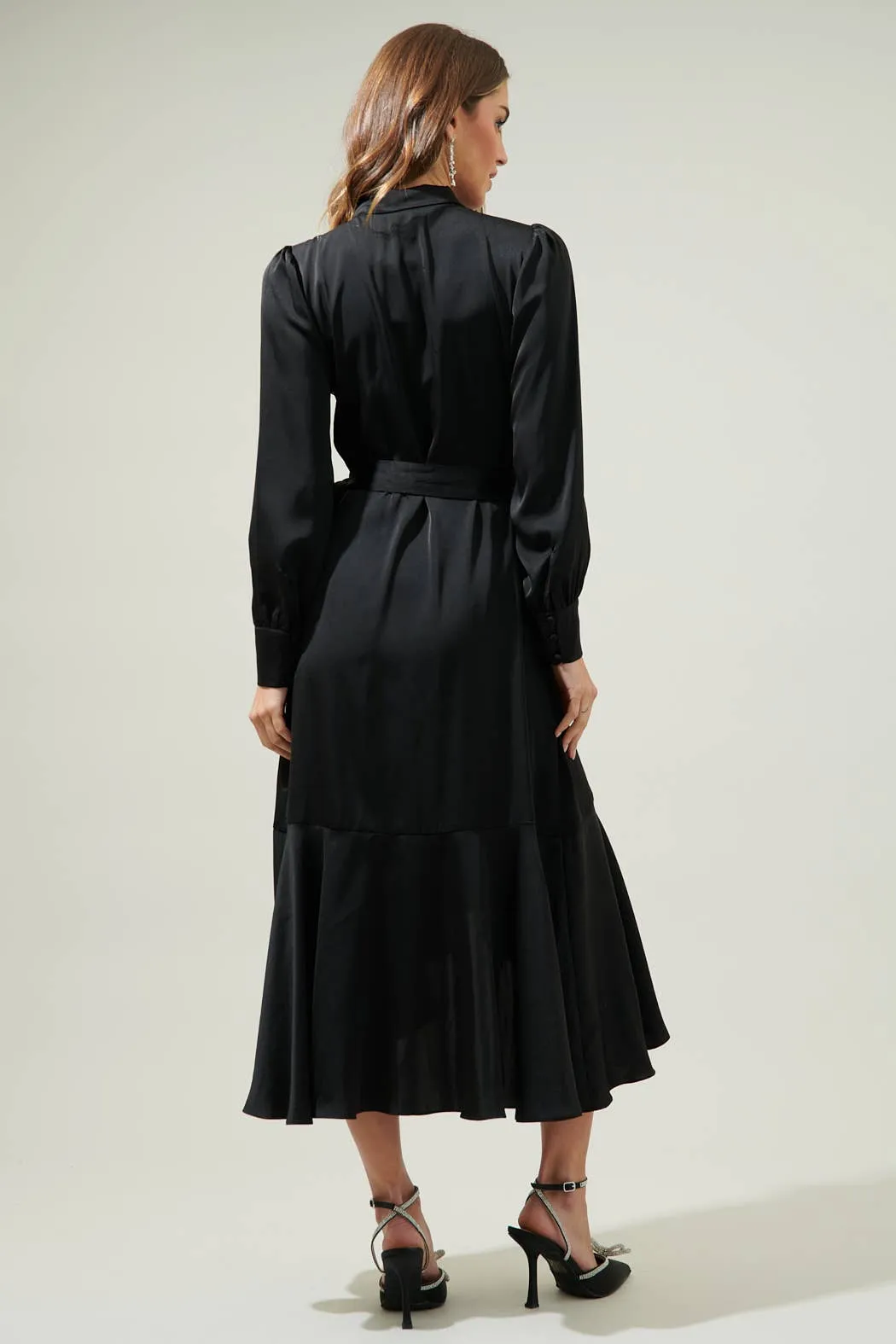 Ophelia Wrap Midi Dress