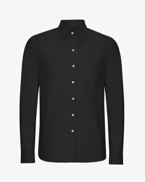 Organic Flannel Shirt - Deep Black