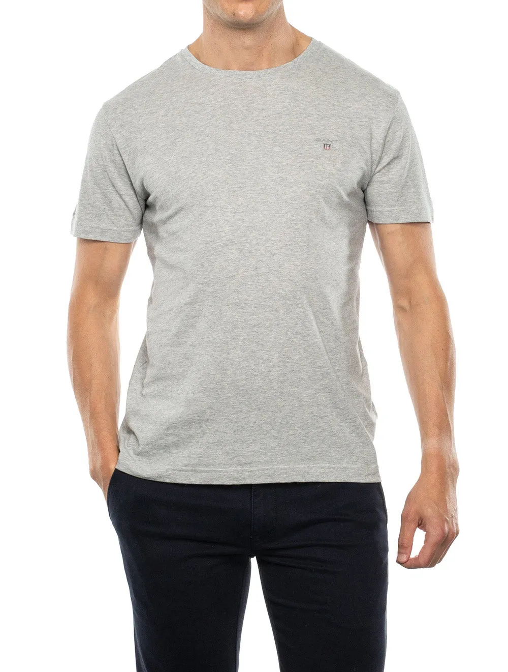 Original Short Sleeve T-shirt Light Grey Melange