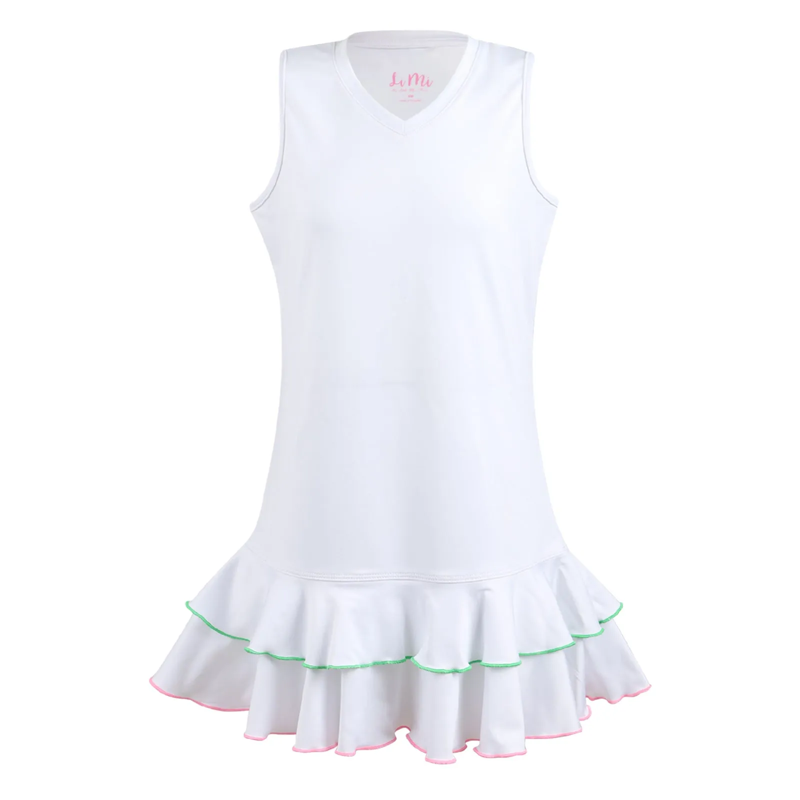 Oxford Tea White Ruffle Dress