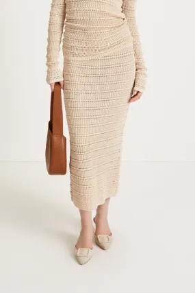 PERLA CROCHET SKIRT - CREAM