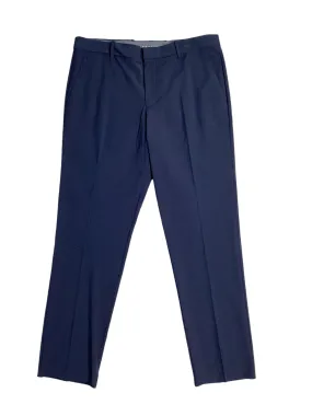 Perry Ellis Mens Slim Fit Dress Pants 30 / 30 Navy Blue Stretch