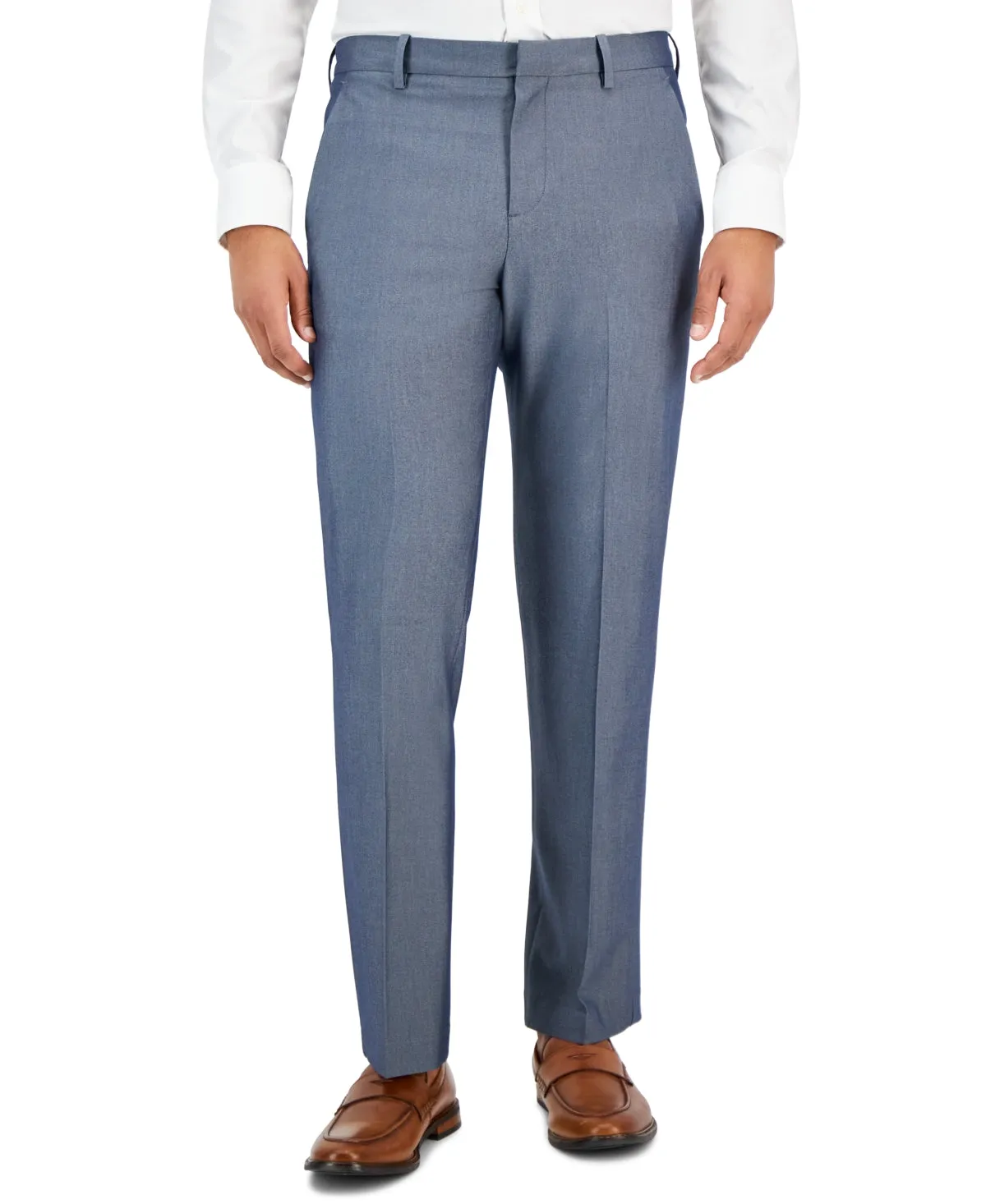 Perry Ellis Portfolio Men's Modern Fit Suit Dress Pants Grey 40 X 32