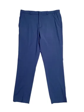Perry Ellis Portfolio Mens Slim fit Dress Pants 34 / 30 Blue Check Stretch