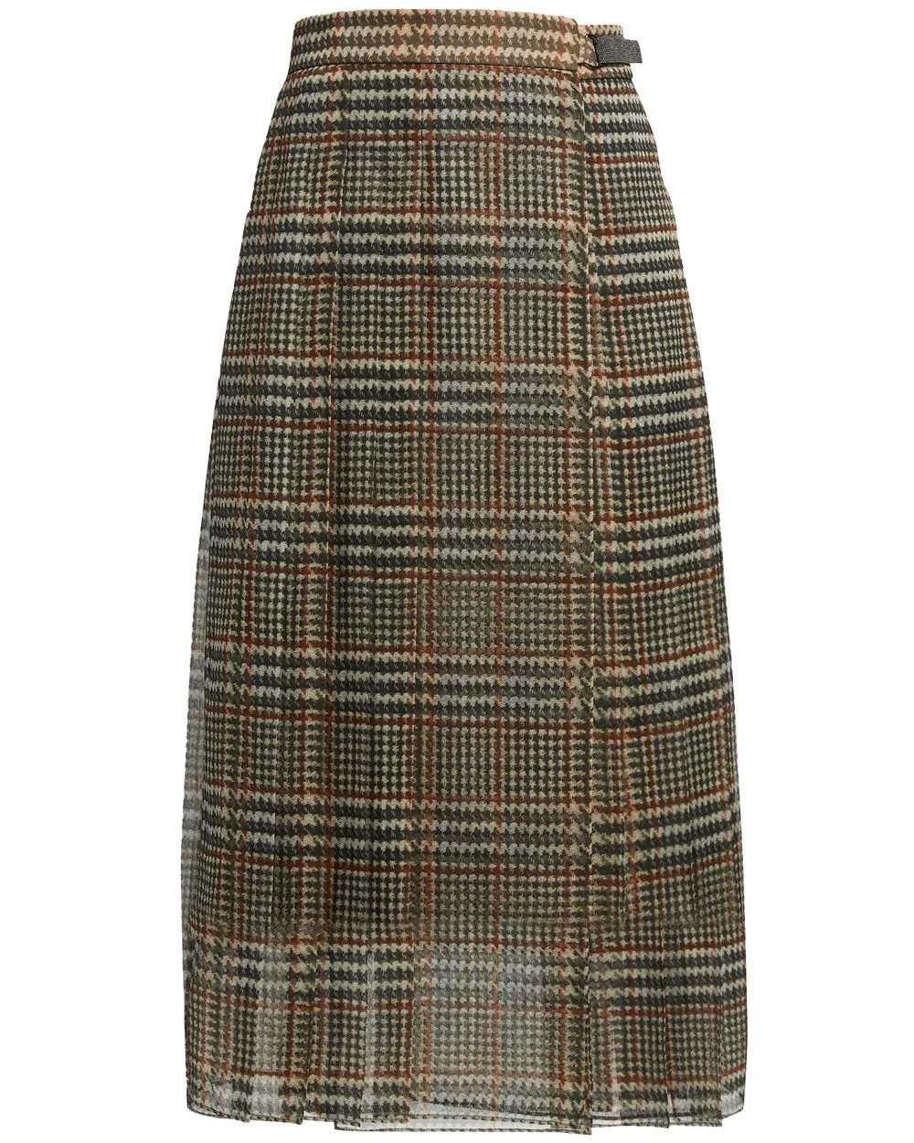 Plaid Midi Skirt