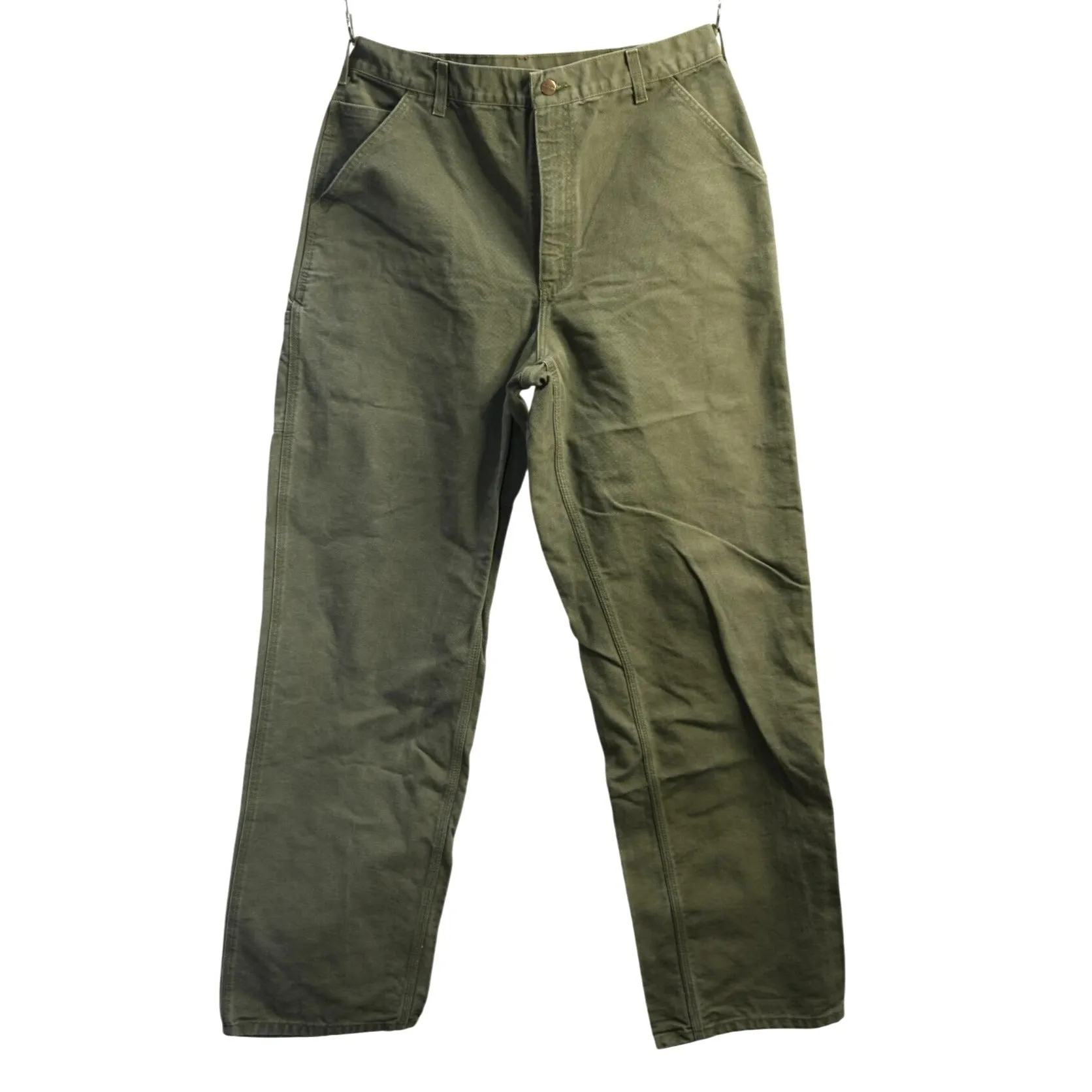 "Retail" Carhartt B11 MOS Original Dungaree Fit Canvas Carpenter Work Pants Moss Green W34 Men's